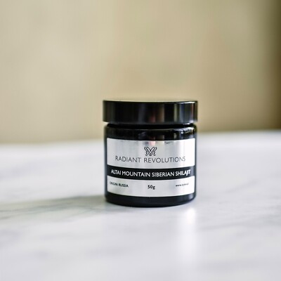 50g höchste Reinheit Altai Berg Sibirisches Shilajit Braunglas - Laborzertifiziert