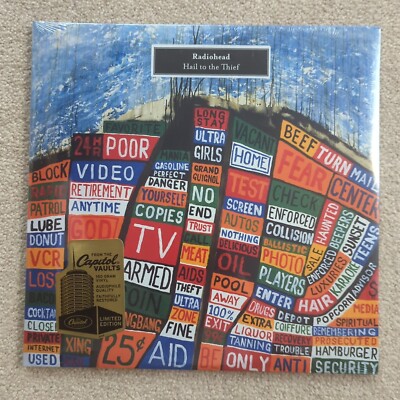 RADIOHEAD Hail To The Thief. 2008 Vinyl 2LP Limited Ed New Sealed w/Hype Sticker