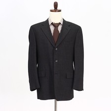 Jos. A. Bank 43R Brown Sport Coat Blazer Jacket Check 3B Wool