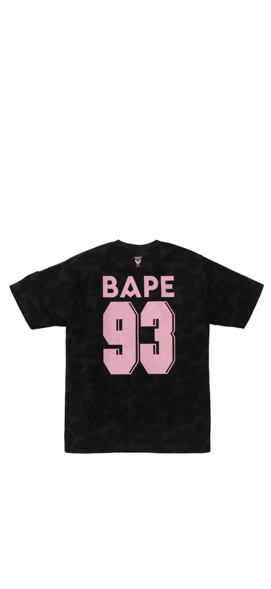 RARE BAPE X INTER MIAMI CF CAMO TEE MEN'S SIZE MEDIUM -BLACK RARE BAPE X INTER MIAMI CF CAMO TEE MEN'S SIZE MEDIUM -BLACK