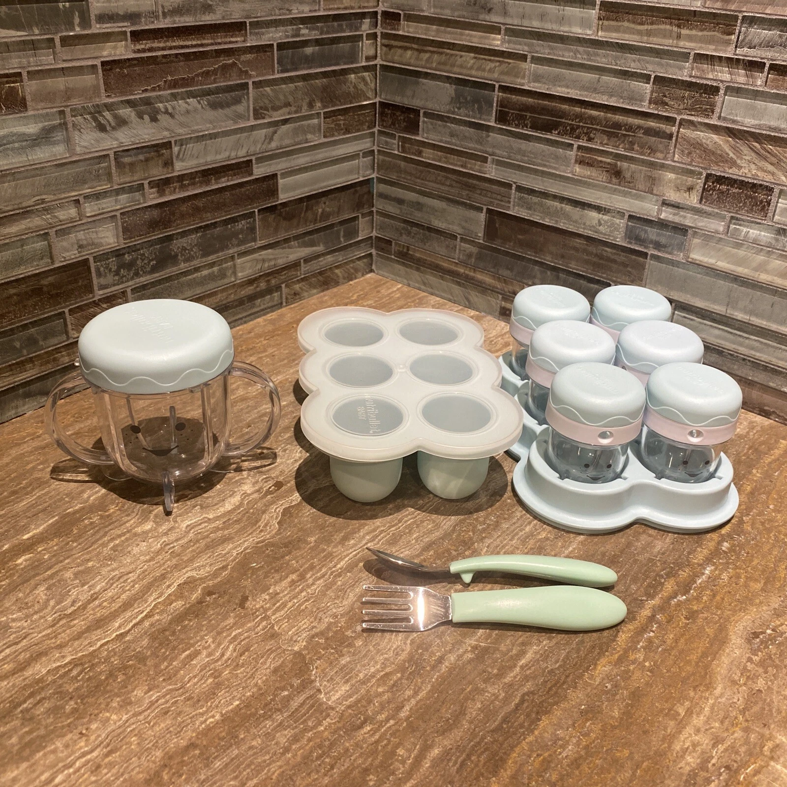 Nutribullet Baby 6 Piece Storage Container Set Short Cup/Lid & More