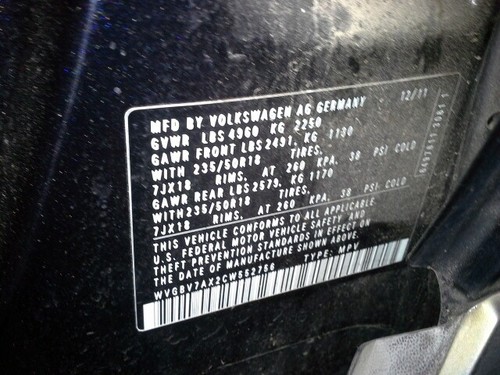 Used Fuel Filler Door fits: 2012 Volkswagen Tiguan Grade A - Picture 12 of 24