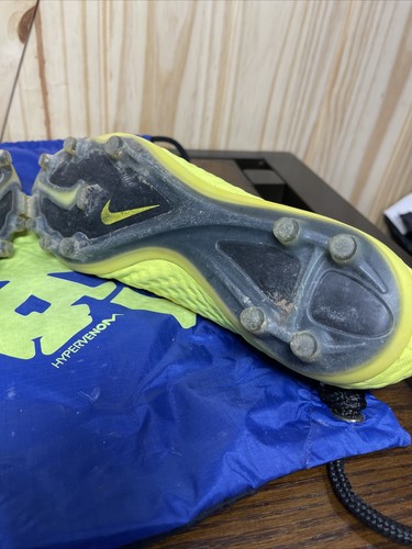 Nike Hypervenom Phantom 1 FG Soccer Cleats SZ: 9.5 Vibrant Yellow/Volt Ice RARE - Picture 12 of 17
