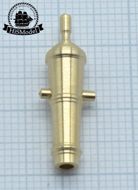 Brass gun barrel 1:100 - 68pnd Carronade - Bild 2 von 4