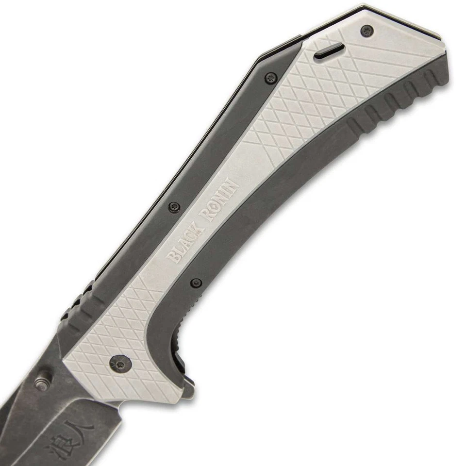 Enorme cuchillo de apertura asistida Ronin Maximus negro de 12" - NUEVO - ¡GRAN MONSTRUO! Foto 2 de 2