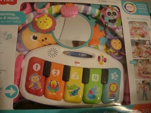 fisher price deluxe kick and play piano gym pink