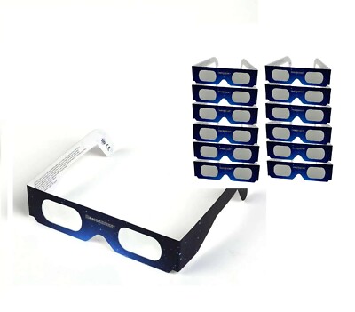 NEW 12 Packs Solar Eclipse Sun Viewer Glasses ISO Certified 2024 NASA Approved