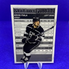2023-24 Upper Deck Series 1 Stat Box Filler #SB-2 Kevin Fiala Los Angeles Kings