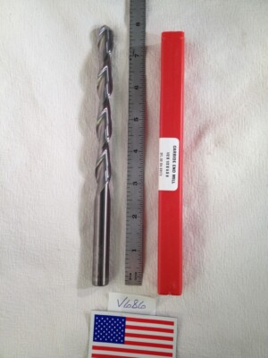 1 NEW HTC 1/2'' DIAMETER CARBIDE END MILL. 775-2508 2 FL BALL. 5'' LOC -V686