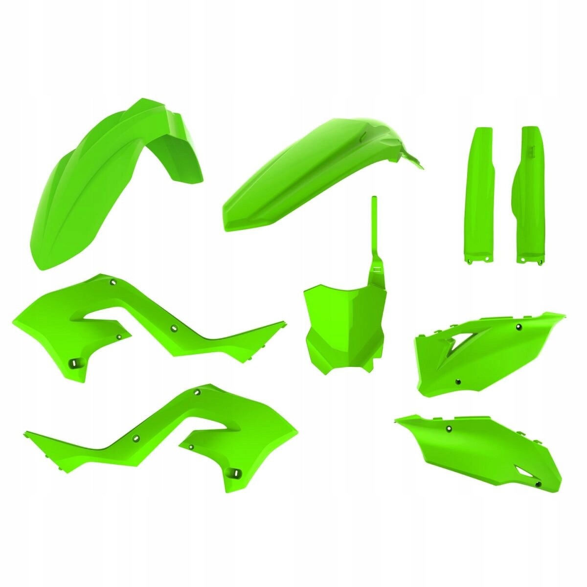Plastiques Kawasaki KX 125/250 2003-2008 complets avec plaque numéro cross