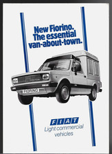 Fiat Fiorino Van vs The Competition 1985 UK Market Foldout Sales Brochure 127