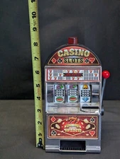 Casino Slot Machine Toy Las Vegas Sounds Flashing Lights Lucky Seven Jackpot