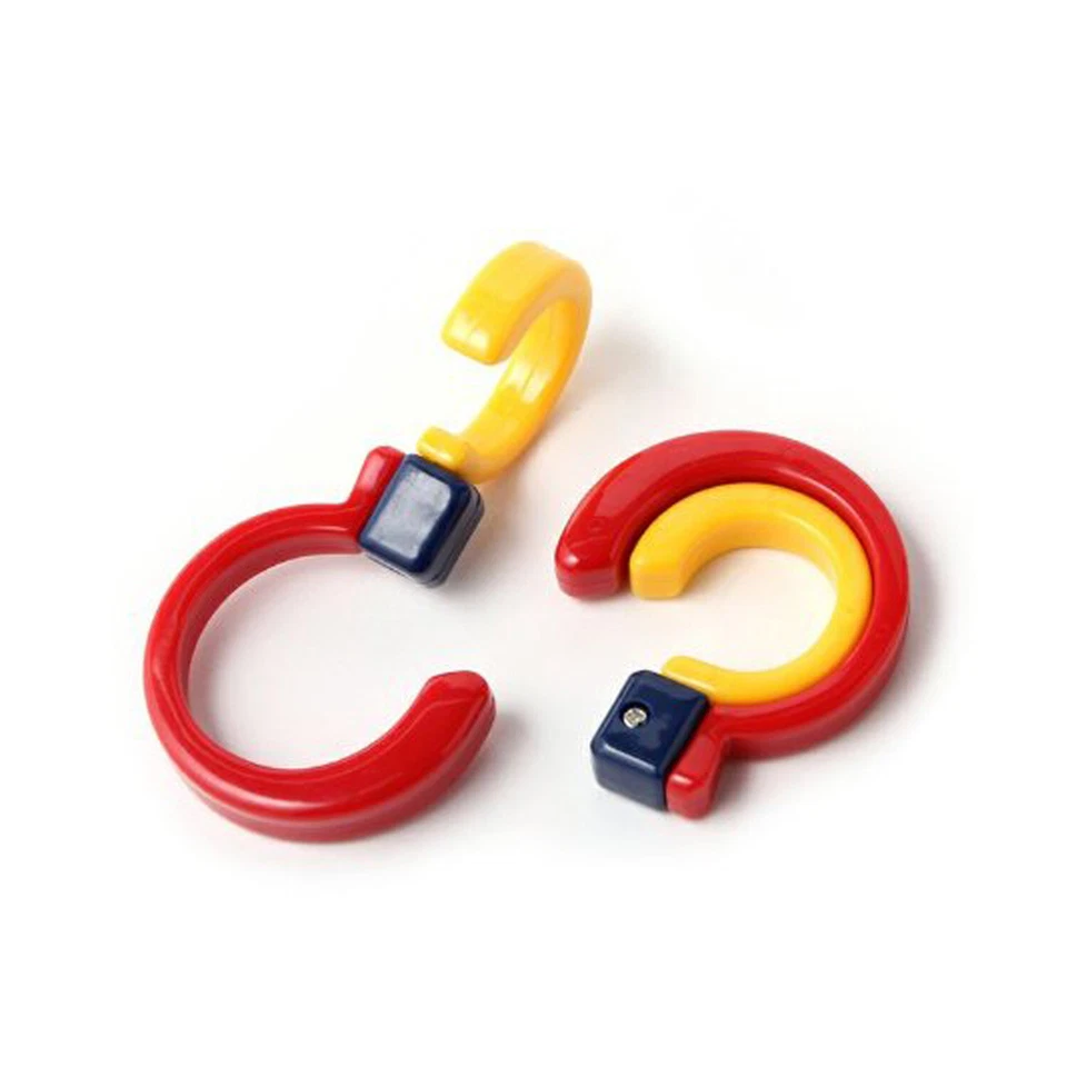 2 ganchos colgantes para cochecito para llevar bolsa de compras soporte 360° clips giratorios para silla de paseo Foto 3 de 4