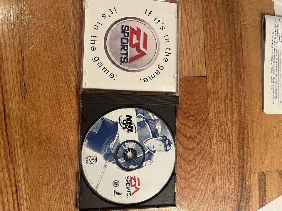 1998 Box Computer NHL 1998 hockey EA Sports PC CD with box and manuals clean | eBay