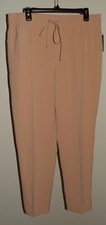 New Womens Nine West Dress Pants 16 Tan Slim Straight Leg Suit Separate