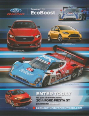 2014 Ganassi Racing Ford EcoBoost Daytona Prototype Rolex 24 IMSA TUSC Hero Card