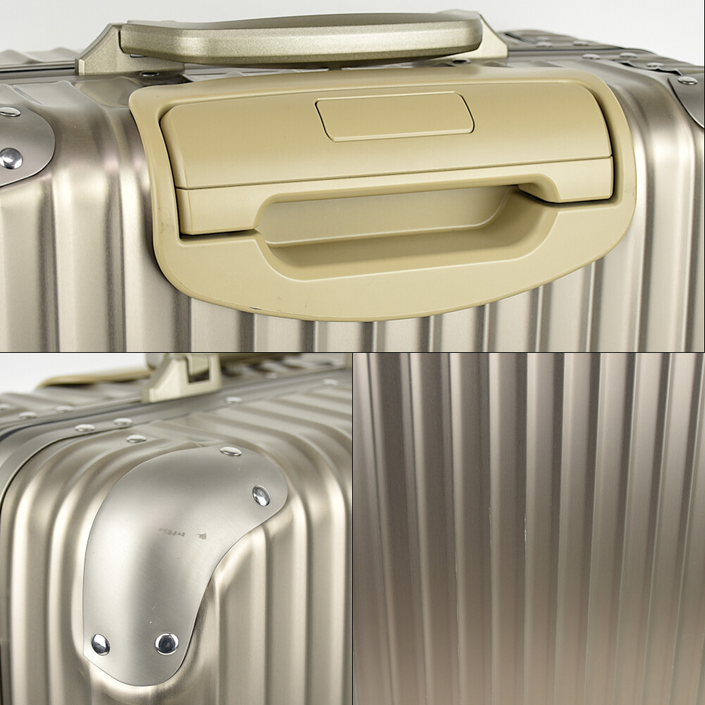 Rimowa Topas Titanium 45L 4 Wheels 923.56.03.4 Inspection Rimowa Topas Titanium 45L 4 Wheels 923.56.03.4 Inspection