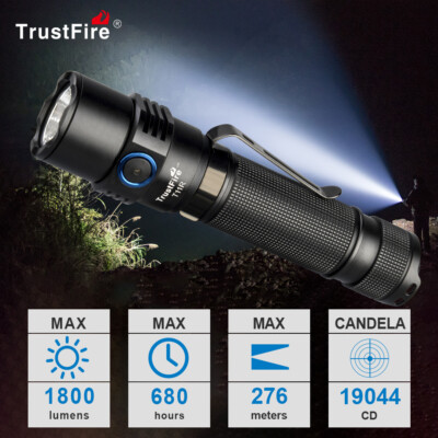 Trustfire T11R 1800 Lumen LED Taschenlampe USB Wiederaufladbar Lampe
