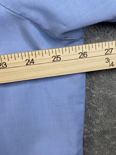 Sheplers Men's Snap Long Sleeve Shirt Light Blue 17-1/2 34 Polyester/Cotton - Picture 4 of 11