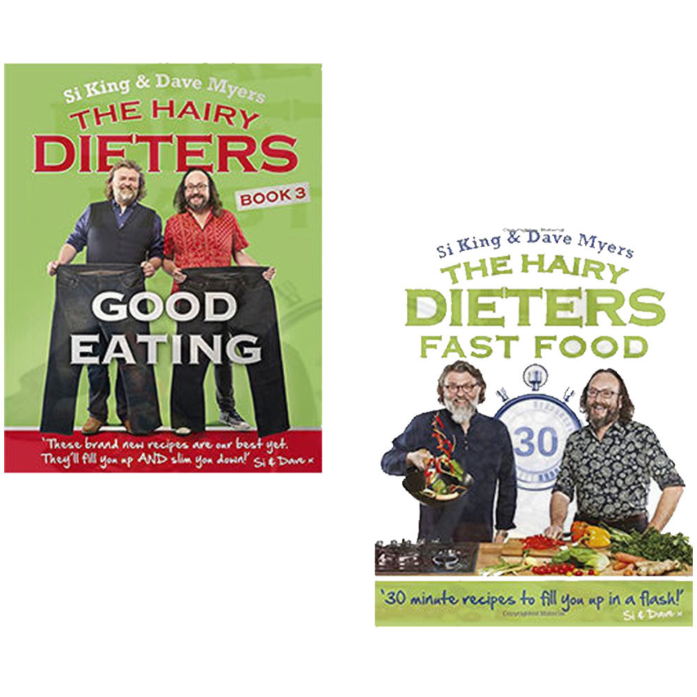 Hairy Bikers Collection 2 Books Set Hairy Dieters Good Eating,Fast Food  PB NEW