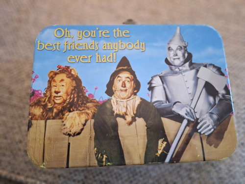 Wizard of Oz Tin Tote Small Lunch Box Tin Man, Cowardly Lion, Scarecrow, Dorothy - Picture 3 of 7