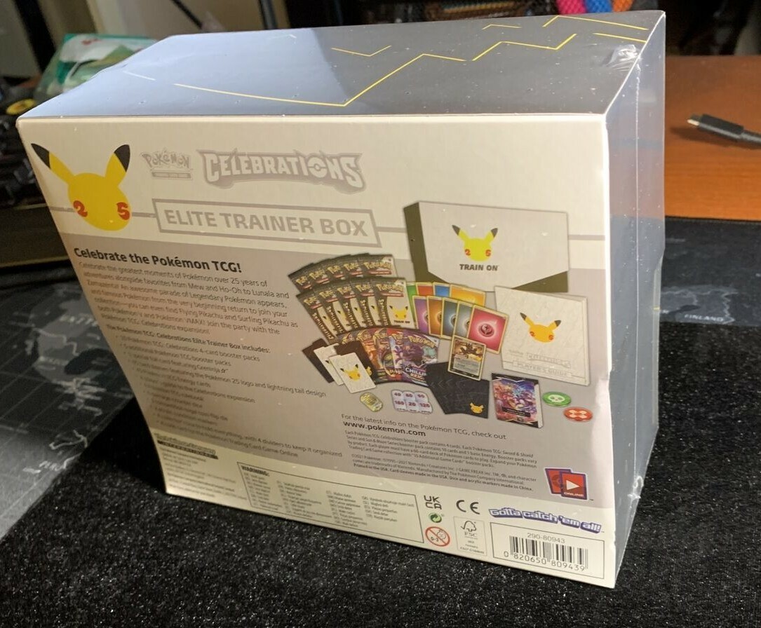25th Anniversary Celebrations Elite Trainer Box - Factory