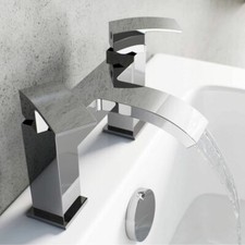 Waterfall Bathroom Taps Chrome Basin Mixer Bath Filler Shower Deck Tap Sets