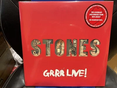 BRAND NEW LIMITED EDITION ROLLING STONES GRRR LIVE! TRIPLE RED VINYL SEALED - Image 1 of 4