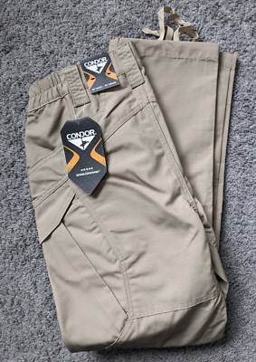 NWT CONDOR MEN 30x30 TACTICAL OPS STONE BIEGE KHAKI PANTS PADDED KNEES