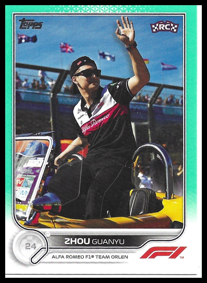 2022 Topps F1 Zhou Guanyu 199シリpsa10