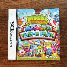 Moshi Monsters Moshlings Theme Park Nintendo DS Gameboy Instruction Manual Only