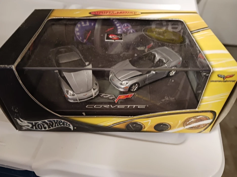 REDUCED Matchbox Premiere Collection Corvette Set LTD ED & Hot Wheels 2Pc Set - Image 3 of 3