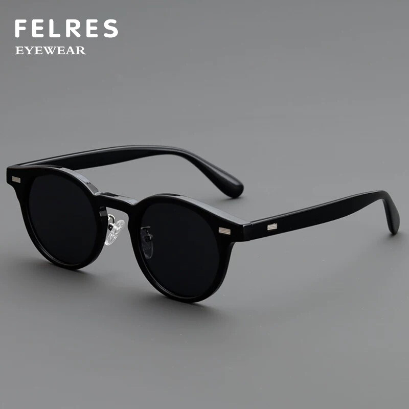TR90 Round Polarized Sunglasses Unisex Retro Outdoor Driving  display picture 2