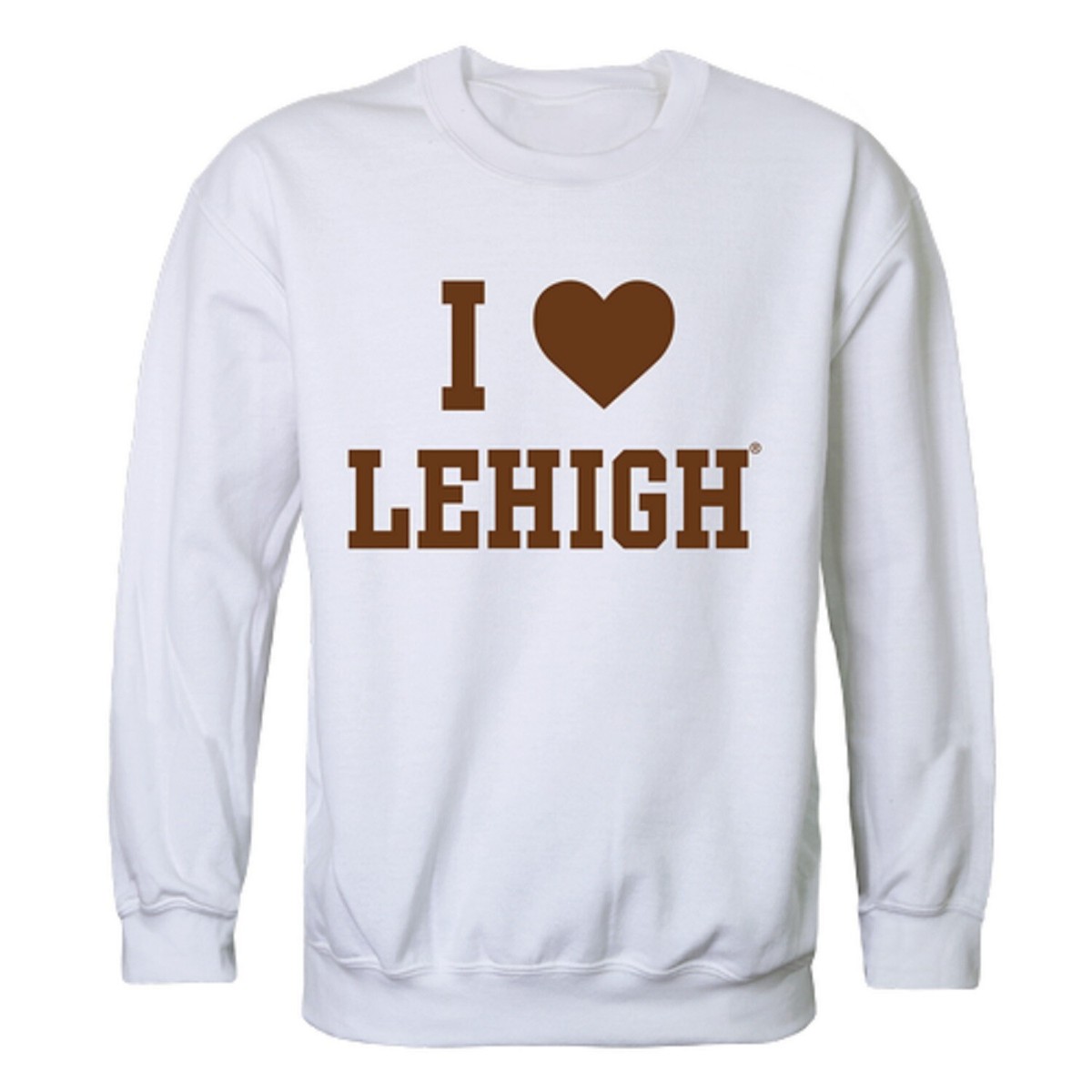 Lehigh University Mountain Hawks LU I Love Crewneck Sweatshirt
