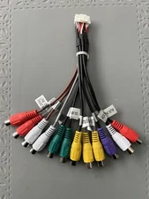 DUAL DV715B  INPUT & OUTPUT AV RCA HARNESS New version 16 Pin plug