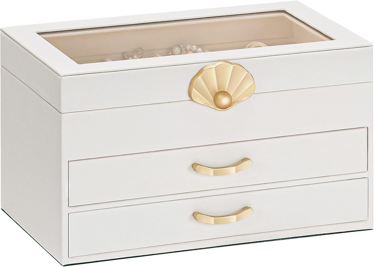2-Drawer Jewelry Box Organizer for Earrings Necklaces - Perfect Gift Idea-image
