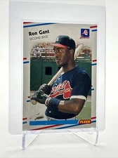 1988 Fleer Ron Gant Rookie Baseball Card #538 Mint FREE SHIPPING