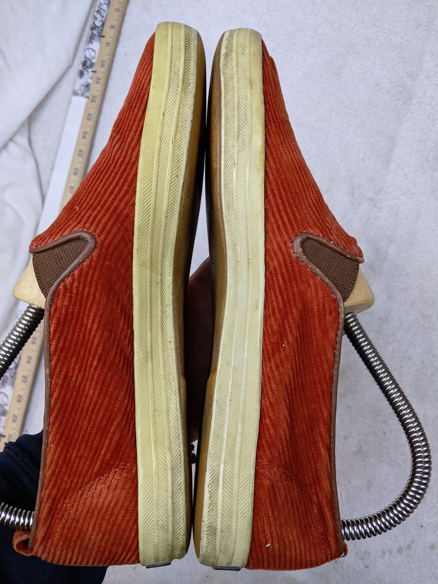 Kate Spade New York Womens 7.5 38 Orange Corduroy Slip On  display picture 1