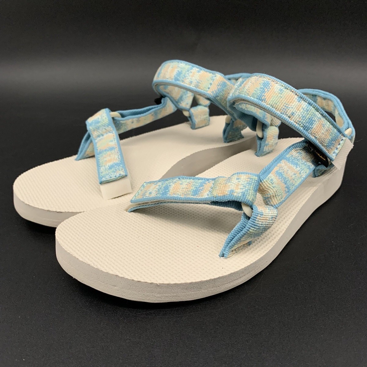 TEVA Womens Sz 10 Universal Sandal Slip-on Boomerang Multicolor