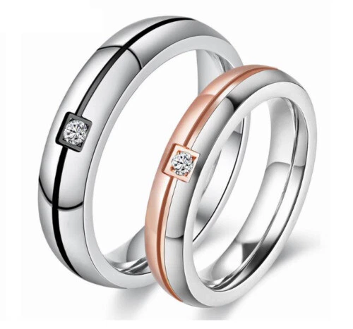 Anelli di bigiotteria verette, fascette tondi in argento