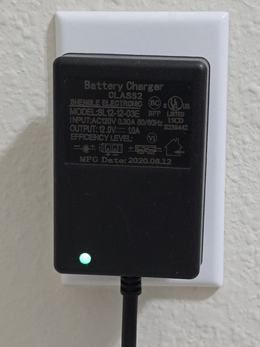 Battery Charger Power Supply Adapter Class 2 Model: SL12-12-03E Output: 12VDC 1A - Picture 12 of 12