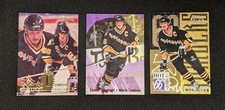 3 CARD LOT / MARIO LEMIEUX 94-95 FLAIR / BASE - SPOTLIGHT - HOT NUMBERS 