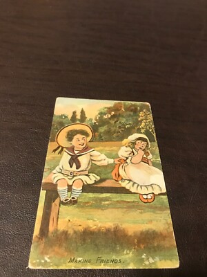 HUMOR - POSTED POSTCARD - MAKING FRIENDS