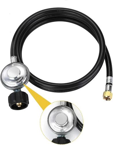 US 6FT Propane Regulator Hose with 90 Degree Elbow Adapter for Most LP Gas Grill - Picture 6 of 15