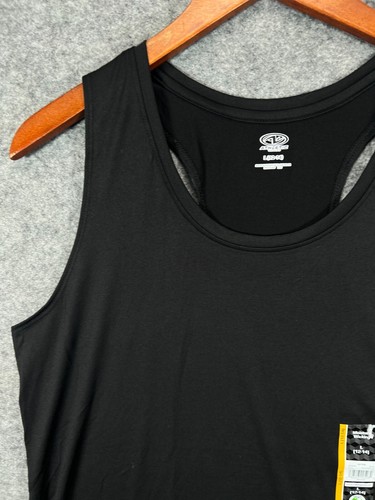 NWT Athletic Works Tank Top Mens Large Black Crew Tee Athletic Active Workout 15 - Picture 3 of 13