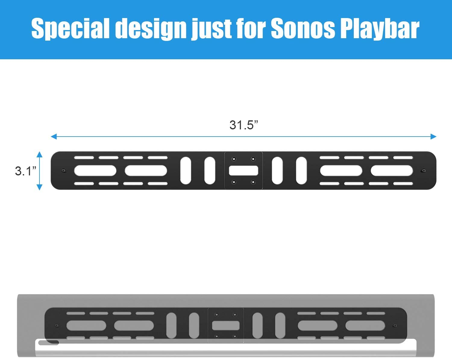 Wall Mount for Sonos Playbar Soundbar TV Bracket eBay
