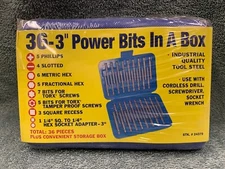 36-Piece 3 Power Screwdriver Bit Set,No 24379, Best Way Tools