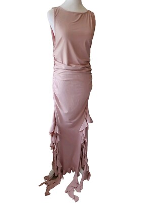 Micas Women's Maxi Dress Ruffled Lond Dress Size XL Pink Pastel | eBay Micas Women's Maxi Dress Ruffled Lond Dress Size XL Pink Pastel | eBay