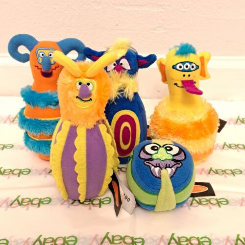 Melissa & Doug Monster Bowling Plush Toy Set of 5 Pins and Ball - Picture 1 of 7