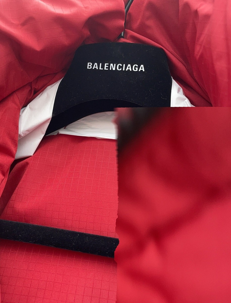 New Balenciaga Swing Women unisex Red Puffer Jacket